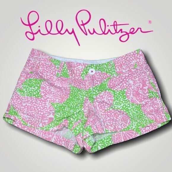 Lilly Pulitzer, Walsh Shorts Mimosa Citrus Chino Style Patterned Women’s Size 0 - Picture 8 of 8